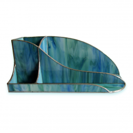 Desk organizer verde azzurro