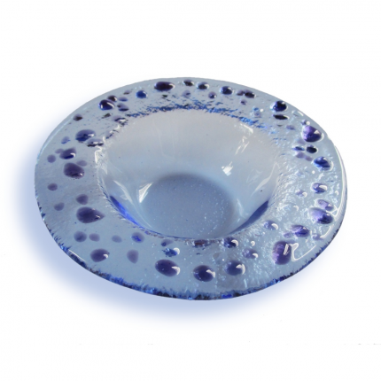 Bomboniera celeste con lapilli