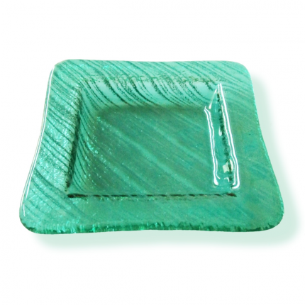 Bomboniera quadrata acquamarina