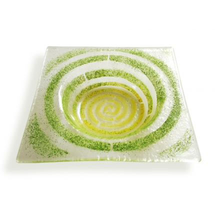 Bomboniera trasparente con spirale