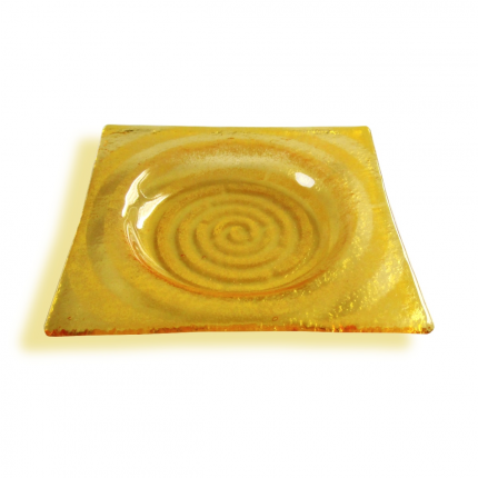 Bomboniera quadrata gialla