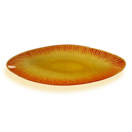 Vassoio ovale giallo paglia